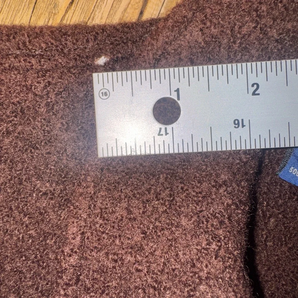 J Crew Vintage 100% Wool peacoat Jacket Size 6 Women's Brown Pockets Y2K #78 - Picture 3 of 16